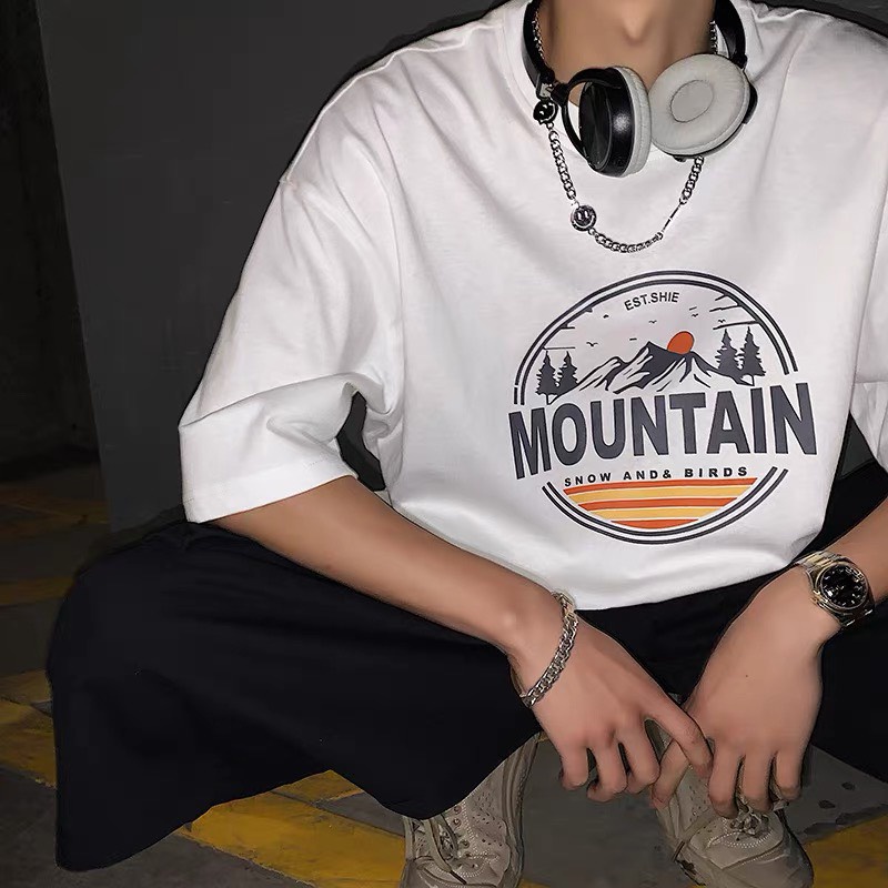 Áo thun nam nữ tay lỡ, áo phông unisex form rộng ATL20