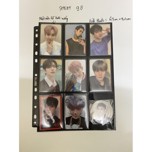 Sheet MeeT YX đựng ảnh các loại ô dành c'ho binder A4