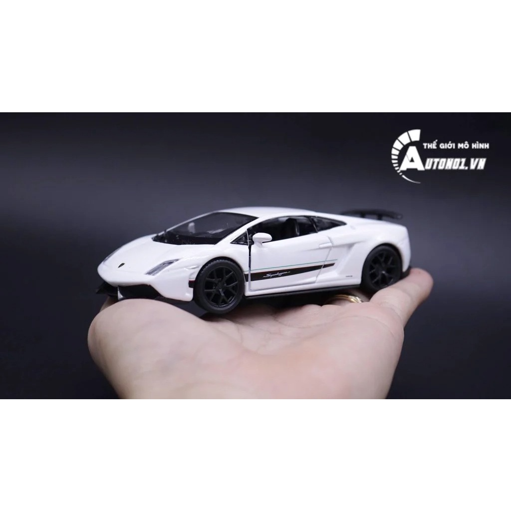 MÔ HÌNH XE LAMBORGHINI GALLARDO LP570-4 SUPERLEGGERA WHITE 1:36 SCALE MODEL 7721