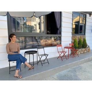 Bàn trà chanh, cafe chân xếp gọn (chân xếp liền - chân xếp rời)