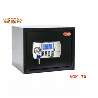 Két sắt khoá điện tử an toàn khoá chìa Naga có màn hình 15kg dùng cho gia đình, công sở, căn hộ, khách sạn