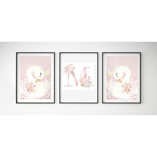 Combo 3 tranh canvas 40x60cm gồm khung trắng theo yêu cầu