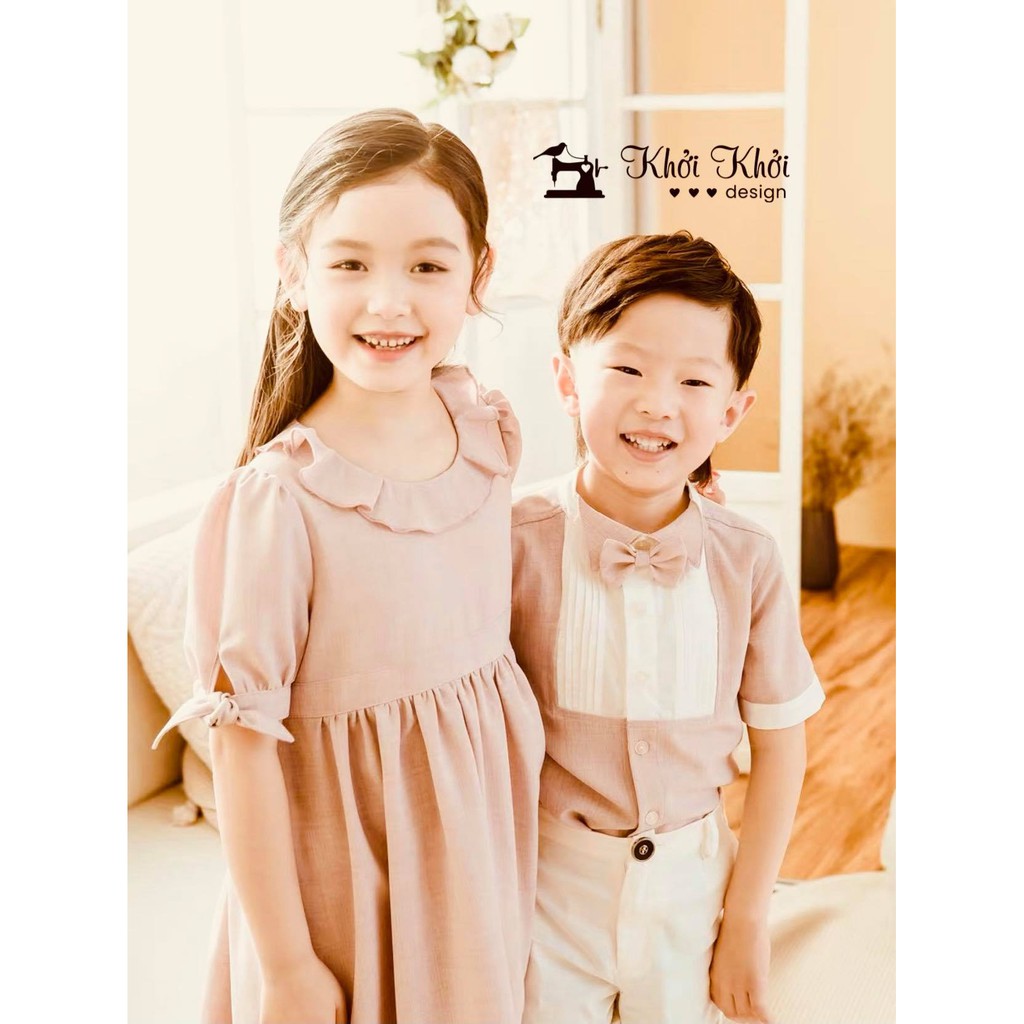 [THIẾT KẾ GIA ĐÌNH] Set gia đình hiện đại với chất liệu linen hồng đỗ tạo nét thanh lịch 2021