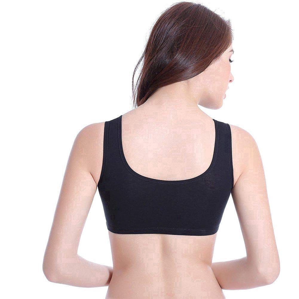 Women Cotton Anti-Sagging Sports Bra Wire free Run Yoga Bra