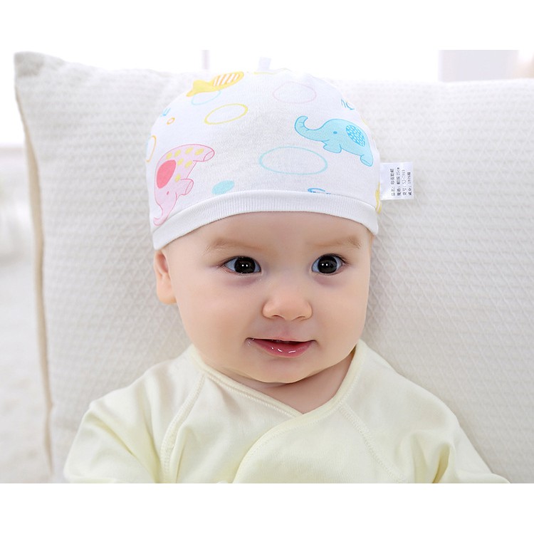 Mũ sơ sinh 100% cotton cho bé yêu