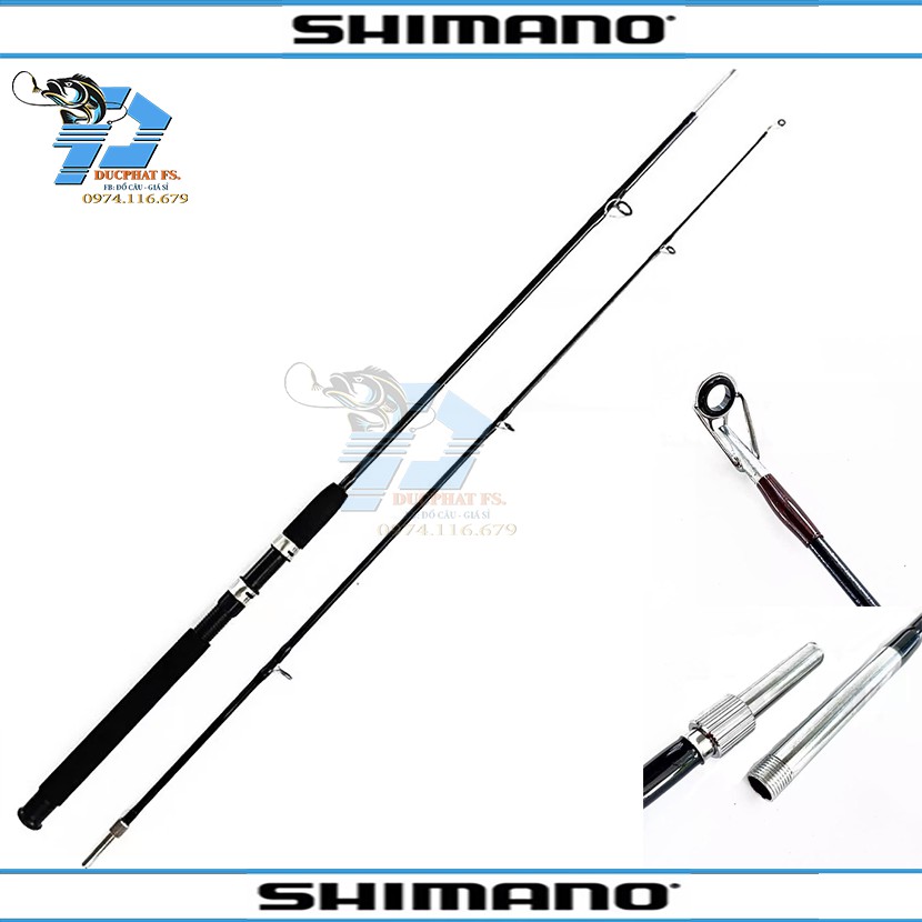 Cần câu máy 2 khúc đặc Shimano Siêu khỏe đủ size 1m5 -> 2m7