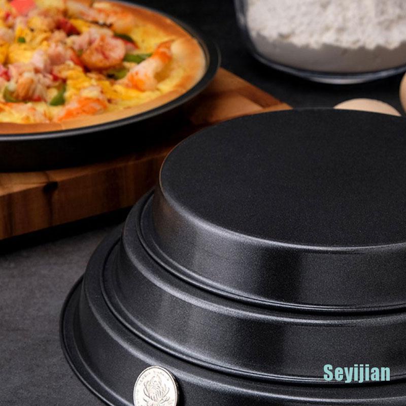 Khuôn Nướng Bánh Pizza Hình Tròn Bằng Thép Carbon Chống Dính