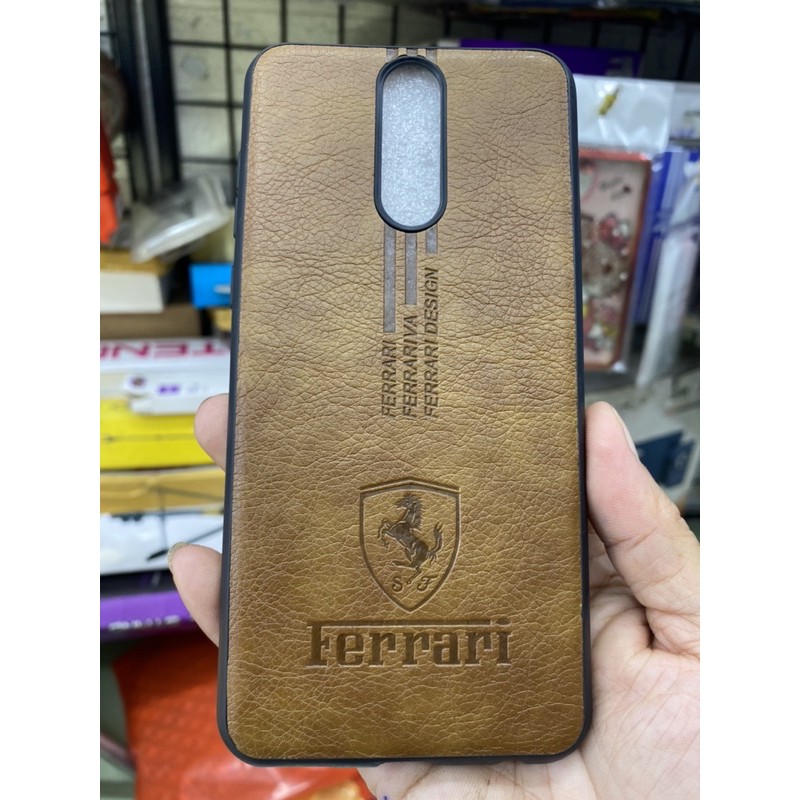 Ốp Huawei Novo 2i kiểu da in logo