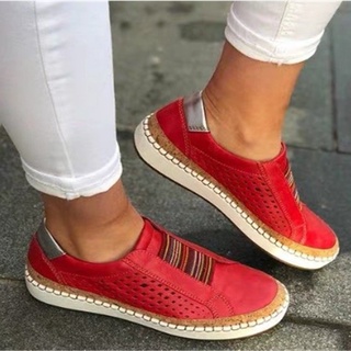 💘 Giày thể thao da size lớn sành điệu cho nữ 💘 chống trượt thoải mái thời trang