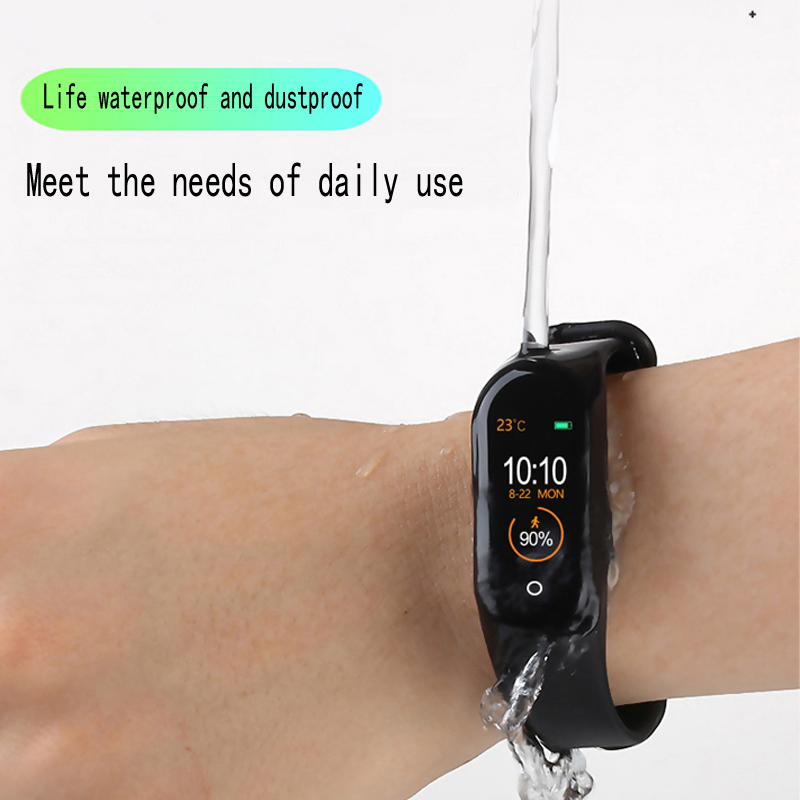 New M4 smart bracelet sports fitness tracker pedometer heart rate blood pressure Bluetooth Smartband IOS Android