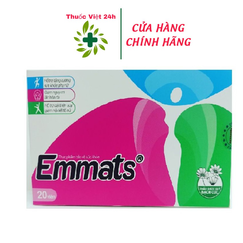 Viên uống bổ sung nội tiết tố Emmats Hộp 20 viên - Thuocviet24h