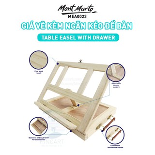 Giá vẽ để bàn có ngăn kéo Mont Marte Table Easel with Drawer