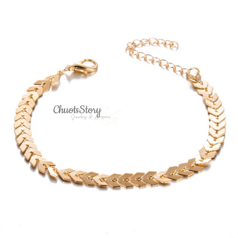 Vòng tay nam nữ xương cá, lắc tay unisex thời trang Hàn Quốc - VTU0007
