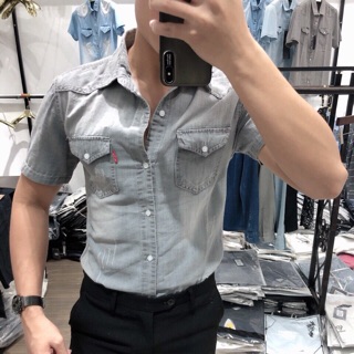 Sơ mi bò cộc tay nam
