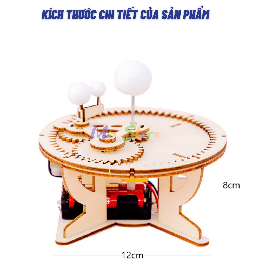 Đồ chơi sáng tạo STEM mô hình lắp ráp Hệ Mặt Trời Thiên Văn cho bé