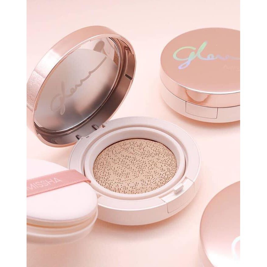 MBC Phấn nước giúp da căng bóng, sáng mịn, tự nhiên Missha Glow tension SPF50+ PA+++