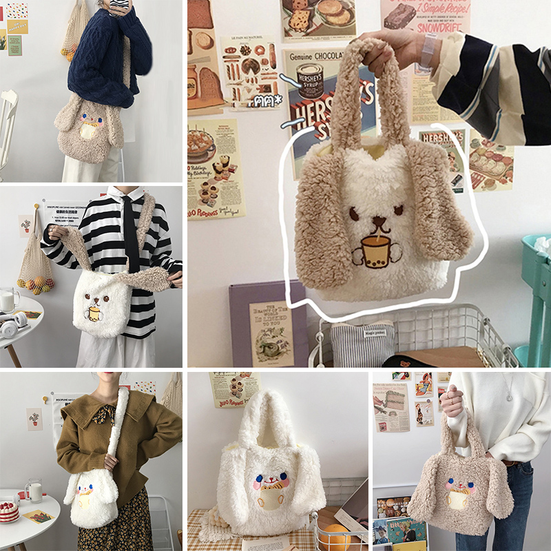 Túi Đeo Chéo Hình Thỏ Bông Dễ Thương Cho Nữ | BigBuy360 - bigbuy360.vn