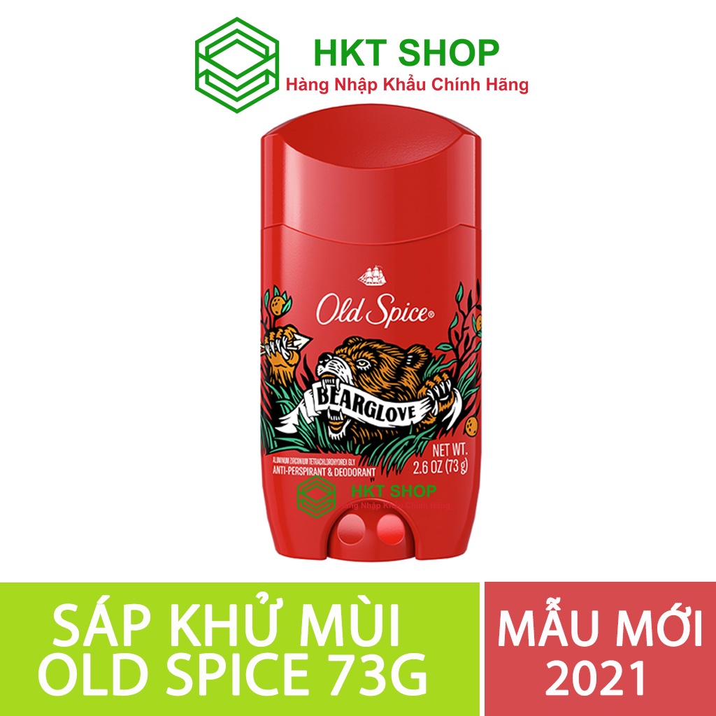 [USA] Sáp khử mùi nam Old Spice Bearglove 73g - HKT Shop