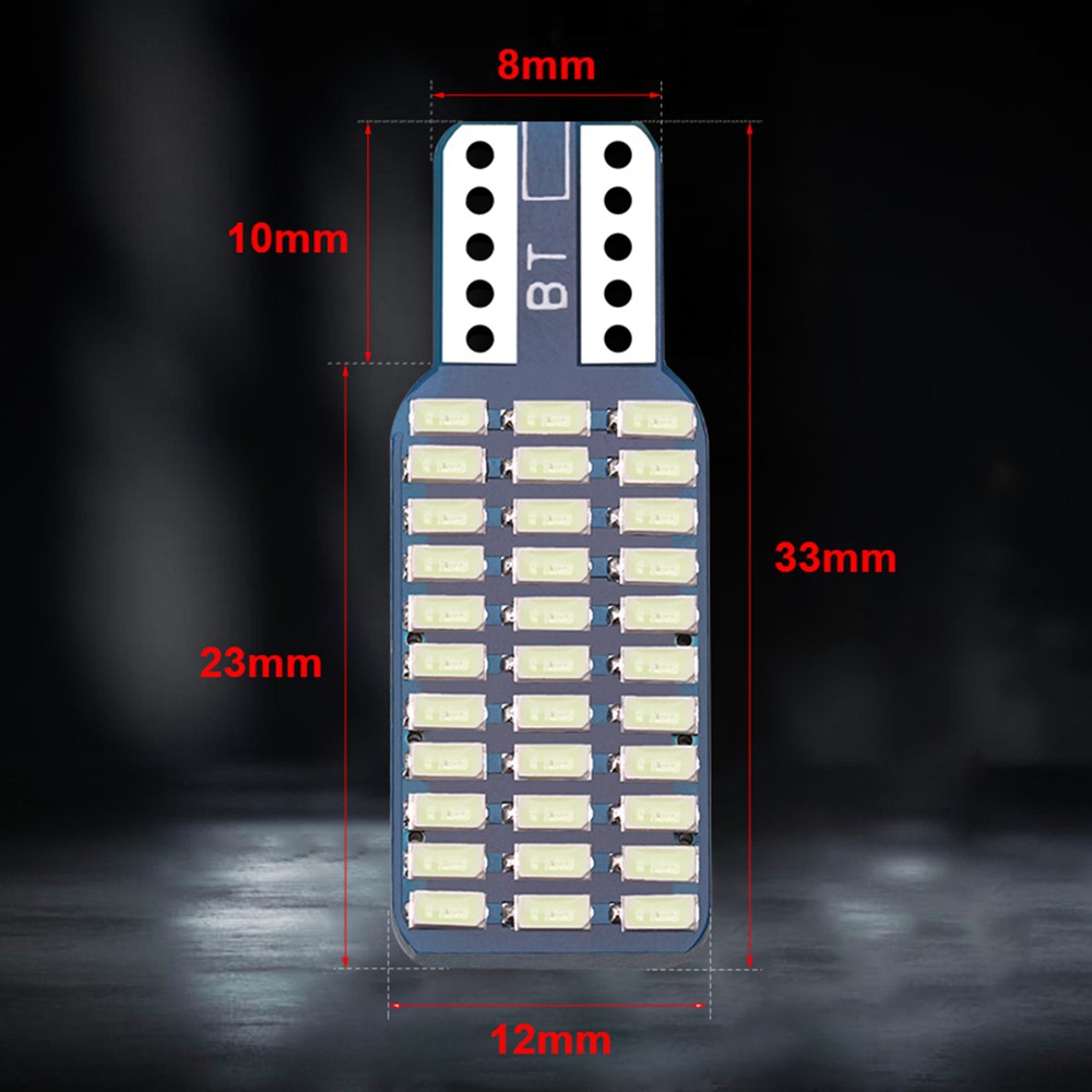 Bóng đèn LED T10 192 194 168 W5W 3014 33SMD gắn đuôi ô tô