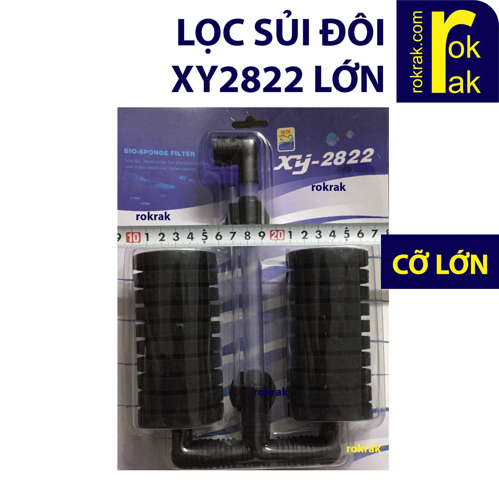 Lọc Vi Sinh Đôi XY2822 cỡ lớn - Lọc Sủi bio cho hồ cá