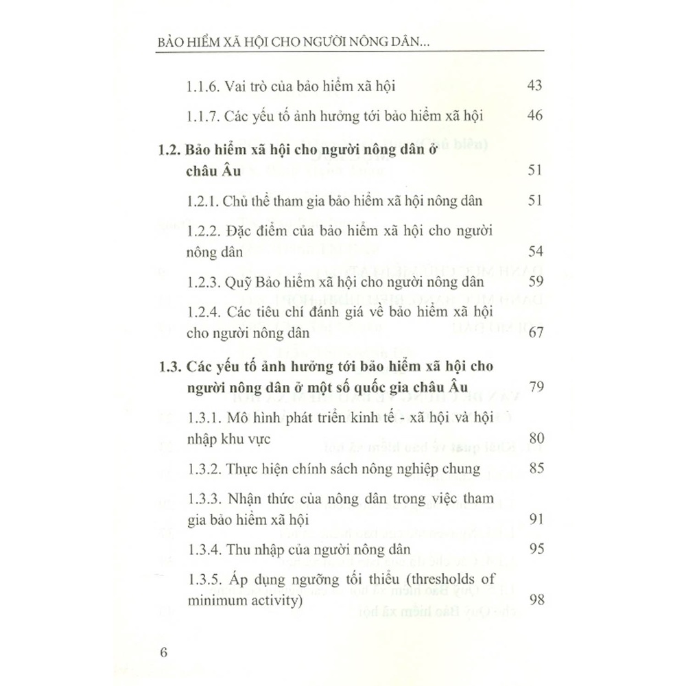 Sách - Bảo Hiểm Xã Hội Cho Người Nông Dân Ở Một Số Nước Châu Âu - Lý Luận Và Thực Tiễn