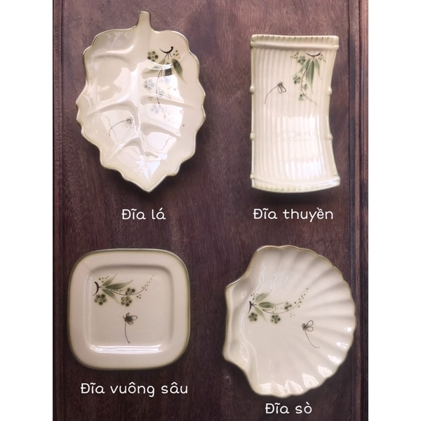 Bộ bát đĩa sứ Bát Tràng tự chọn  - 30 sản phẩm