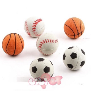 Đồ chơi chó mèo bóng cao su nảy 3cm