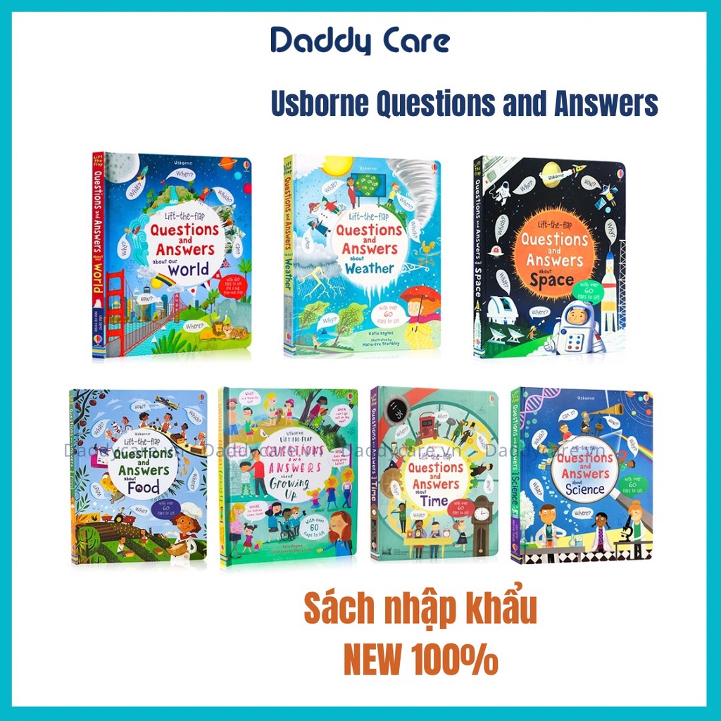 Series quà tặng Usborne Questions and Answers - Nhập NEW 100%