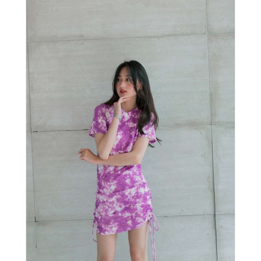 Đầm Thun Loang - Rút 2 Bên | BigBuy360 - bigbuy360.vn