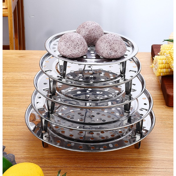 Khay Hấp Chiên Đa Năng Dạng Đĩa Chất Liệu Inox Cao Cấp Size Tùy Chọn 18cm-26cm | WebRaoVat - webraovat.net.vn