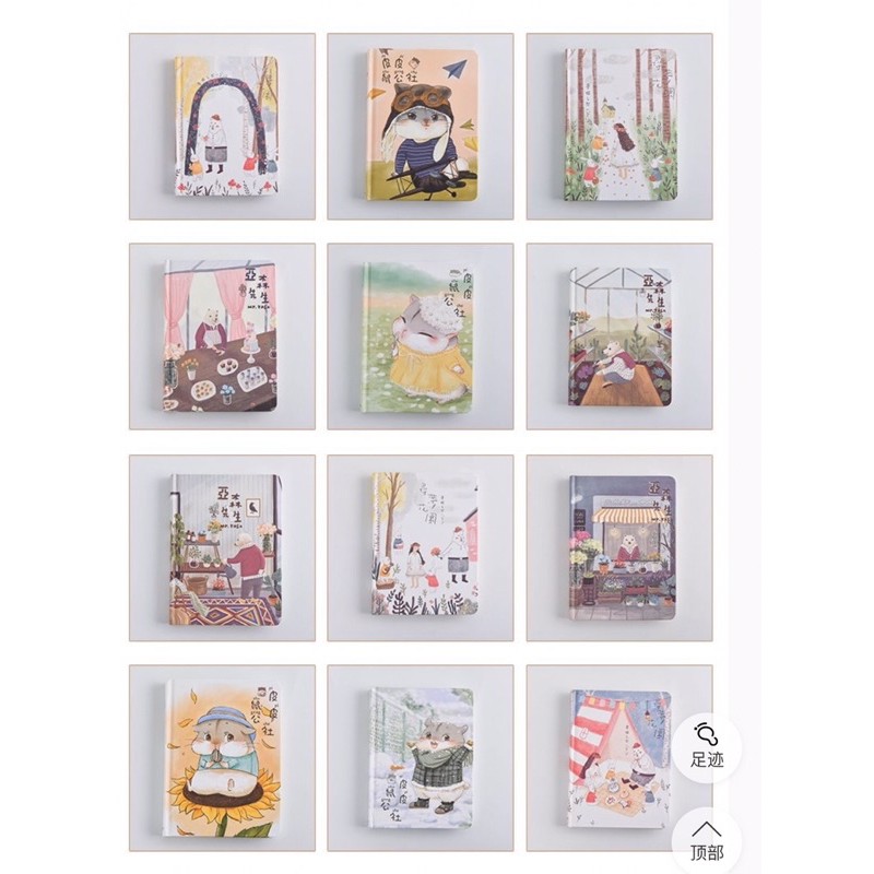 Sổ tay, sổ kế hoạch bìa cứng hình thú siêu đáng yêu mẫu mới