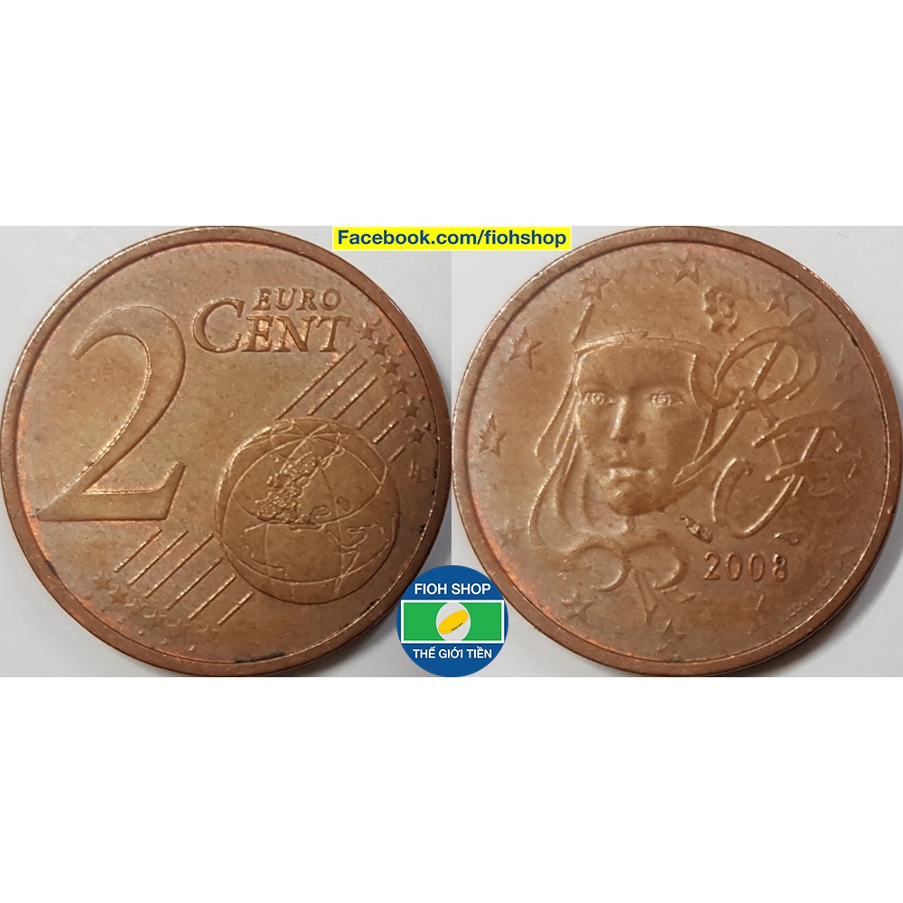 Đồng xu 2 Euro Cent Pháp  1999-Nay