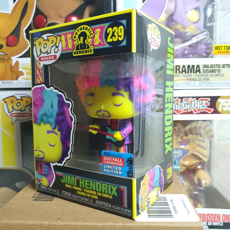 Đồ chơi mô hình funko pop 239 Jimi Hendrix (Blacklight) - NYCC 2021 Shared Exclusive
