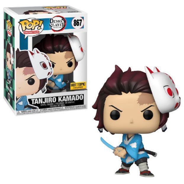 Đồ chơi mô hình funko pop 867 Tanjiro Kamado (Mask) [Hot Topic] - Demon Slayer