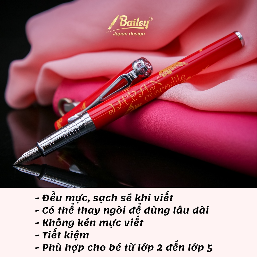 Bút Máy Viết Chữ Đẹp Thanh Đậm Cao Cấp Chính Hãng Siêu Bền Đẹp - Bailey 01