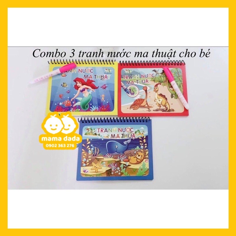 Tranh tô màu nước thần kỳ ma thuật Thanh Nga cho bé, đồ chơi sáng tạo