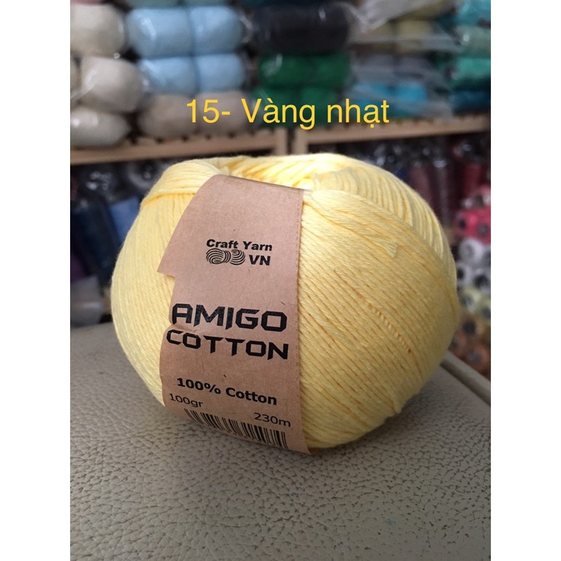 Sợi Amigo cotton ( màu từ 09-15)