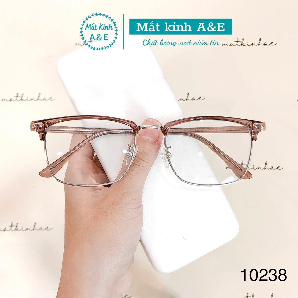 Gọng kính cận nam nữ AMIE Eyewear kính mắt vuông gọng nhựa kiểu dáng màu sắc thời trang 10238