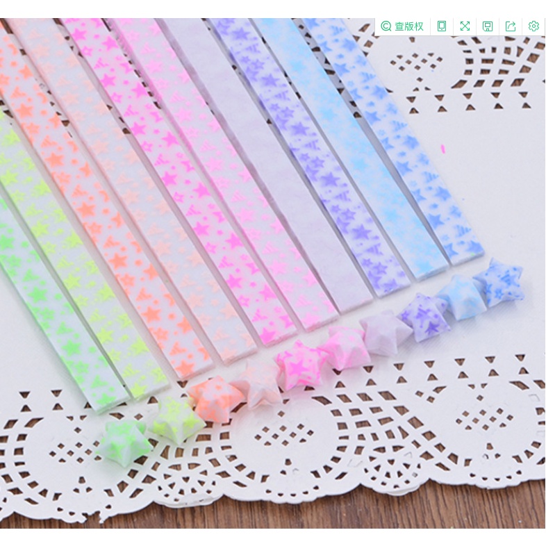 Set 30 Ngôi Sao Giấy Xếp Ngôi Sao Phát Sáng