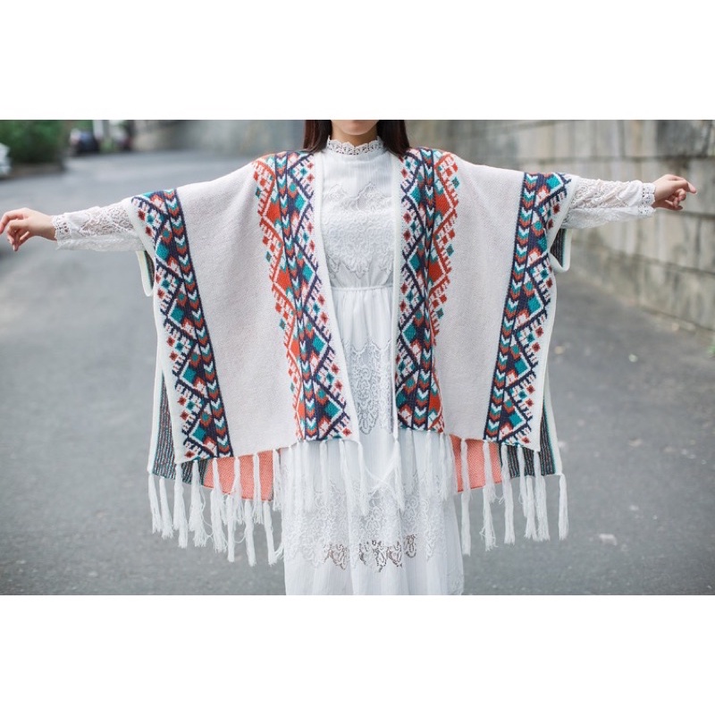 Áo Choàng Thổ Cẩm Cao Cấp Có Sẵn