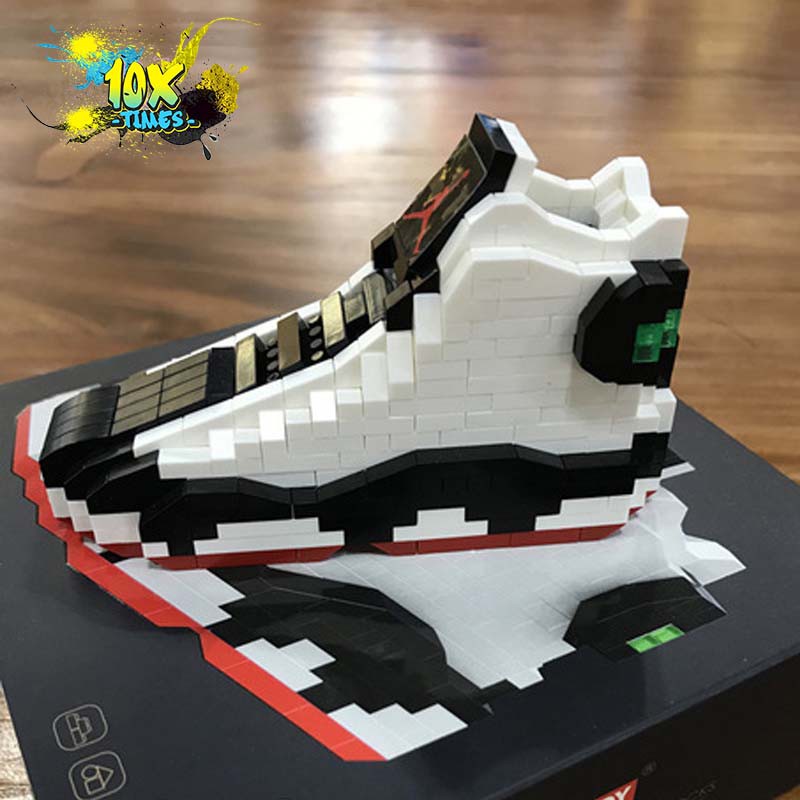 Mô hình lắp ráp 3d giày sneaker thể thao bóng rổ logo nổi  quà tặng bạn trai, trẻ em, quà tặng sinh nhật