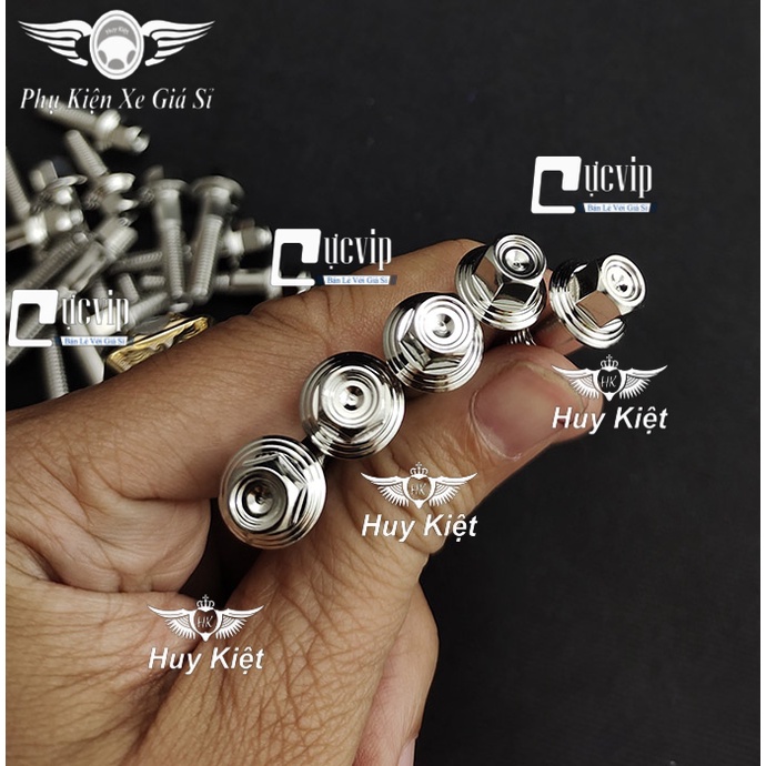 Bộ Ốc Lốc Máy Salaya THÁI Inox 304 Cho Tất Cả Các Dòng Xe Tay Côn Và Xe Số, Tay Ga