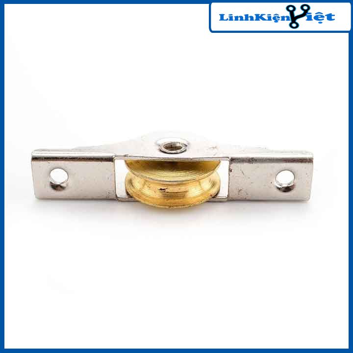 Bánh xe ròng rọc, con lăn trượt cửa tủ, cửa lùa bằng đồng nguyên chất 39mm/53mm/63mm