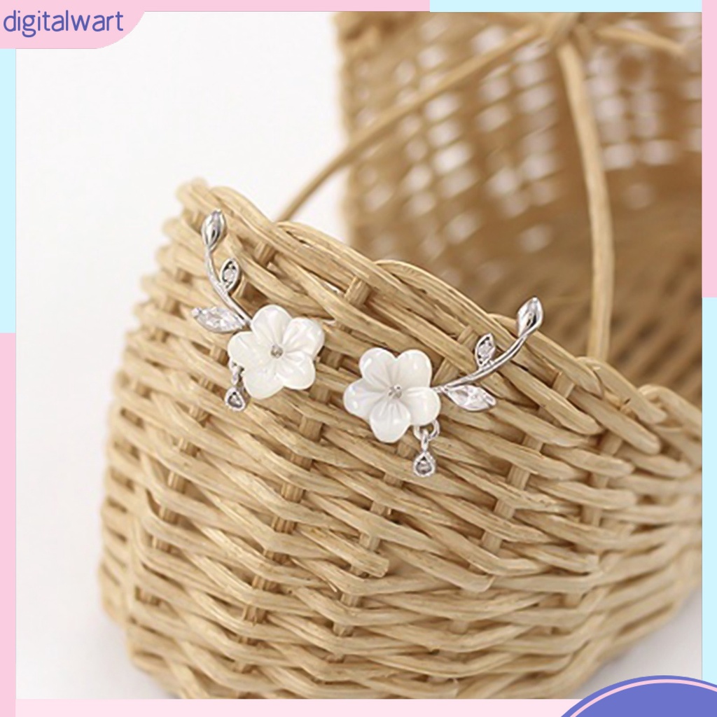 Khuyên Tai Hình Hoa Đính Đá Thời Trang Thanh Lịch Dành Cho Nữ