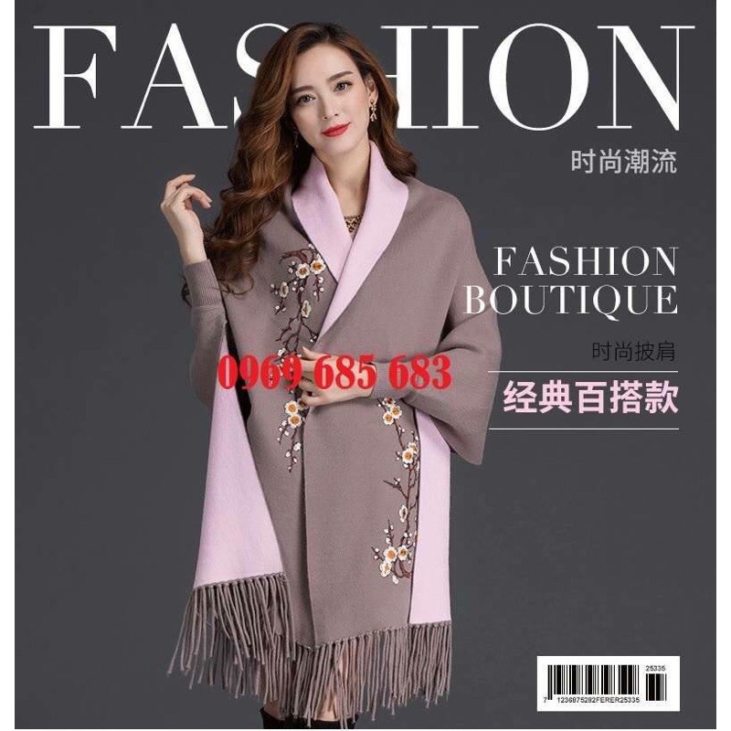 Áo Choàng khăn len dạ Hàn quốc loại 1
