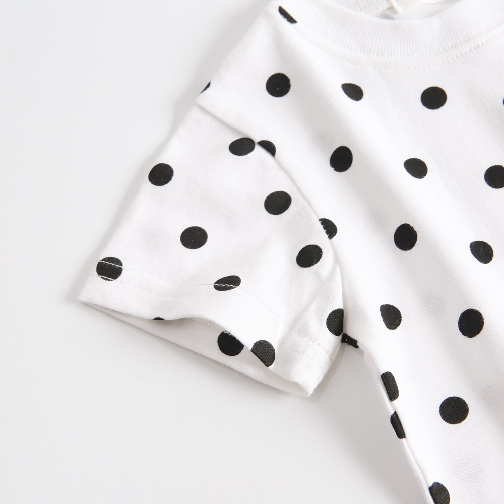 Set Đồ Cotton Sanlutoz Chấm Bi 2 Món Thiết Kế Thời Trang Mùa Hè Cho Bé Sơ Sinh