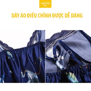 Bộ Ngủ 2 Dây Lụa Cao Cấp Mát, Mềm, Mịn