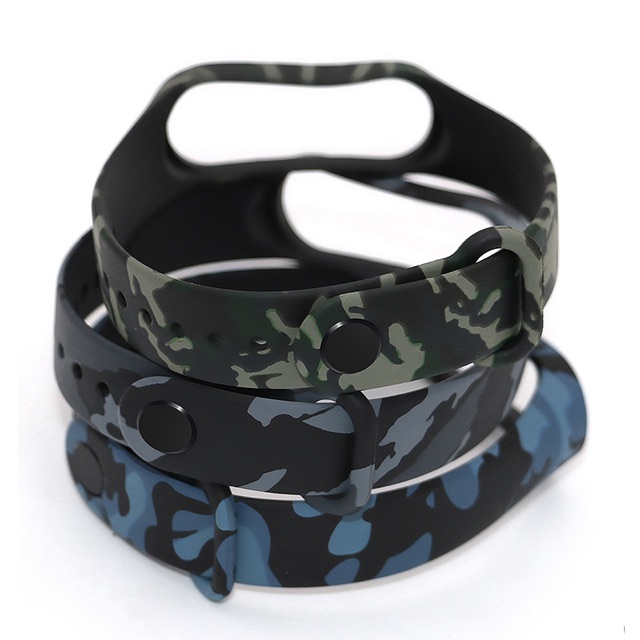 Dây đeo mi band 5 thay thế rằn ri camo