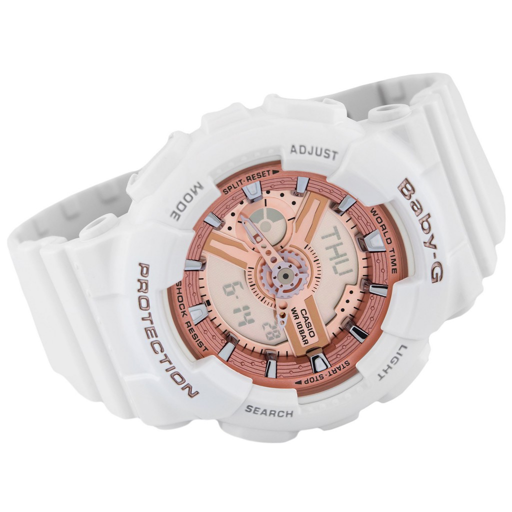 Đồng hồ nữ dây nhựa Casio Baby-G chính hãng Anh Khuê BA-110-7A1DR