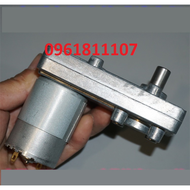 Motor giảm tốc 12v 80 vòng 545 cốt 10mm D10, động cơ giảm tốc 12V làm lò nướng, làm tời